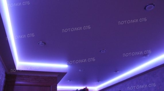 Проект светодиодных потолков на Светлановском 58