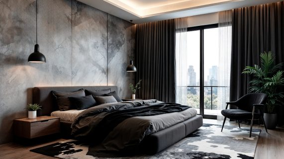 Потолок в спальне — лучшие решения