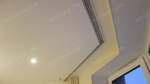Потолок со скрытым карнизом на ул. Заречной