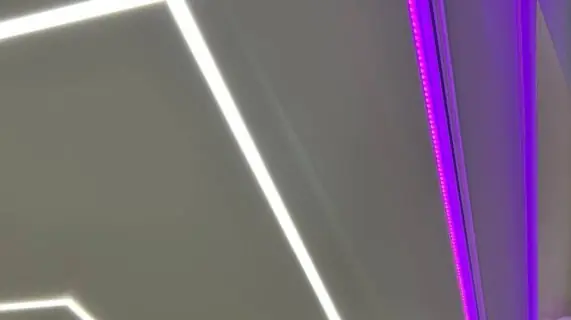 Объект на пр. Ветеранов — монтаж световых линий